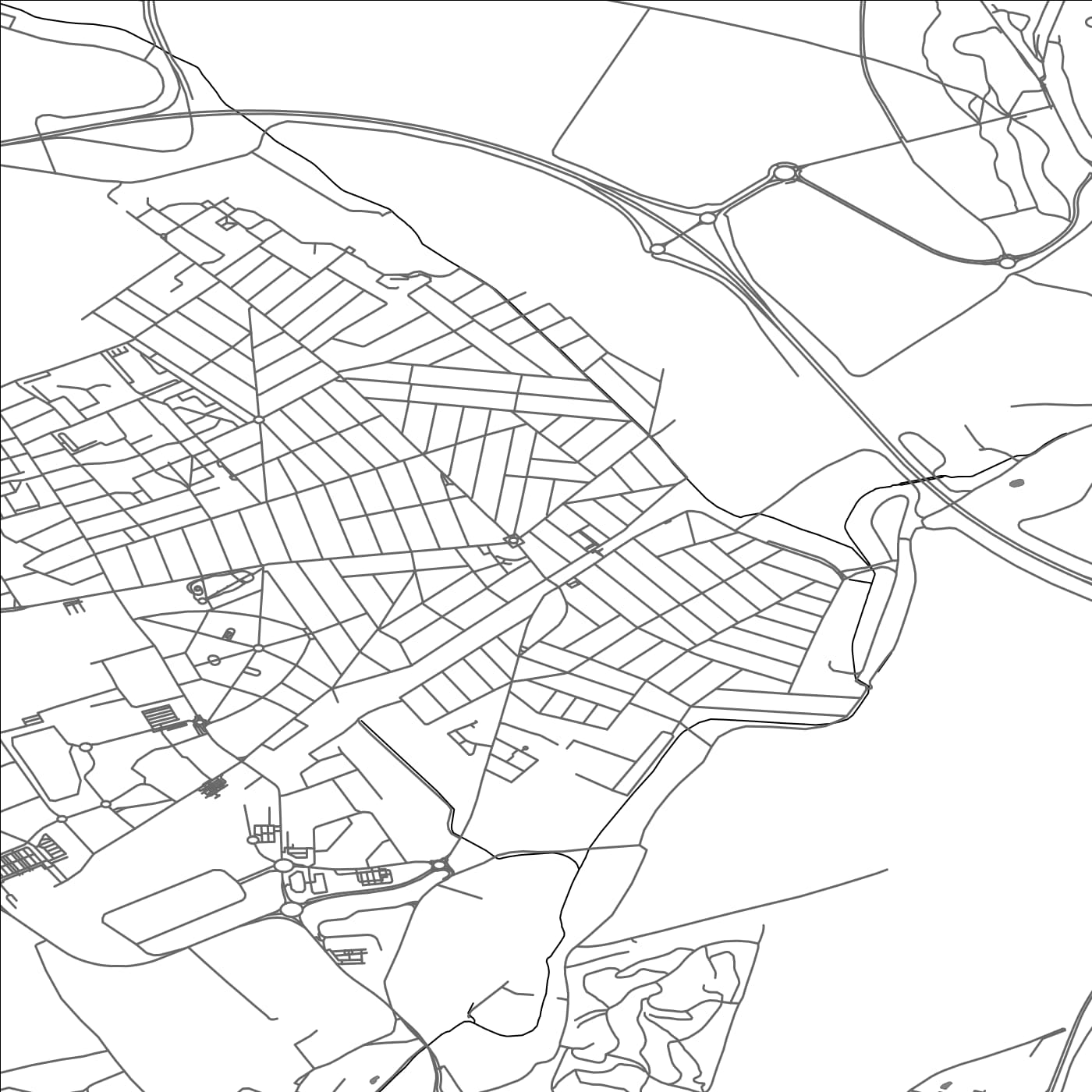 ROAD MAP OF GOUSSAINVILLE, FRANCE BY MAPBAKES