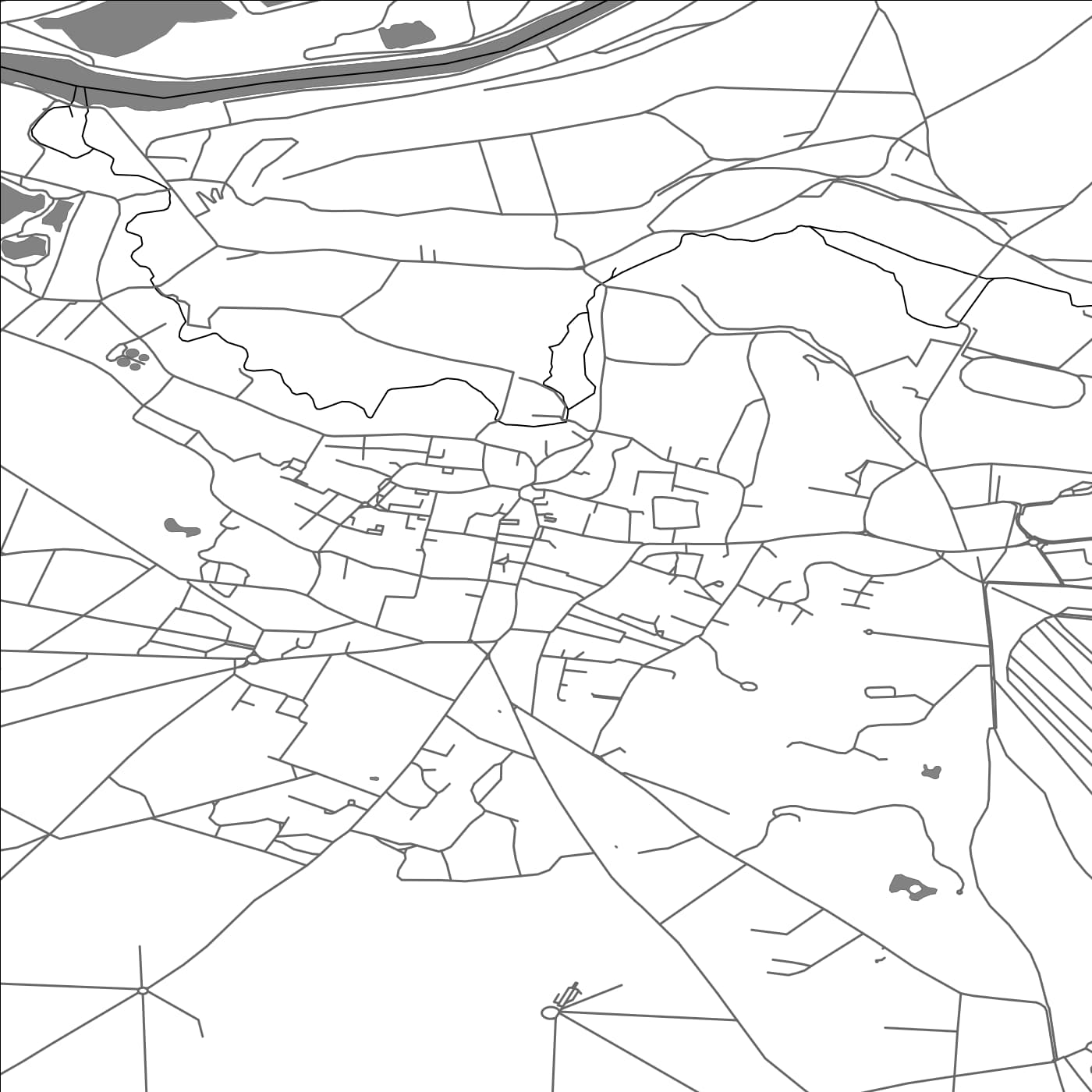 ROAD MAP OF GOUVIEUX, FRANCE BY MAPBAKES