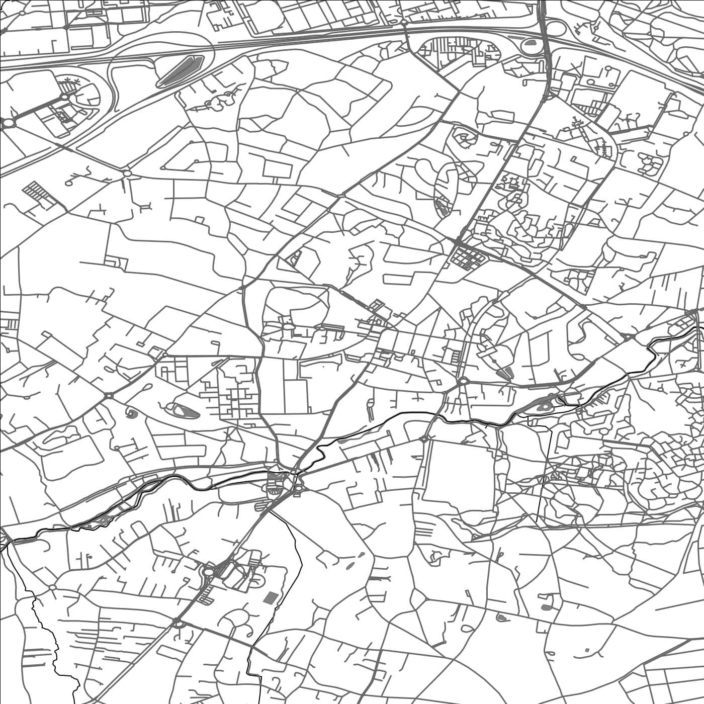 ROAD MAP OF GRADIGNAN, FRANCE BY MAPBAKES