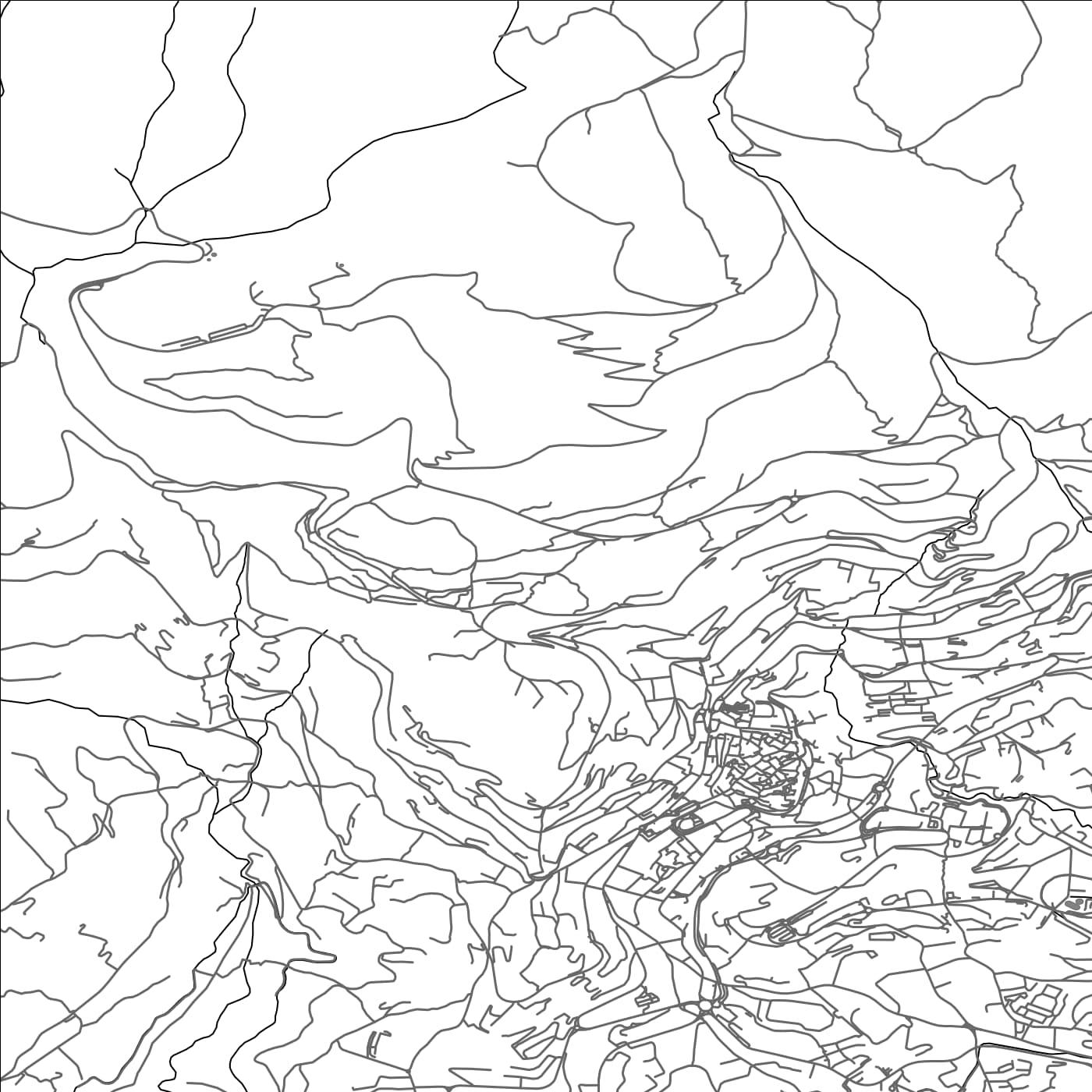 ROAD MAP OF GRASSE, FRANCE BY MAPBAKES