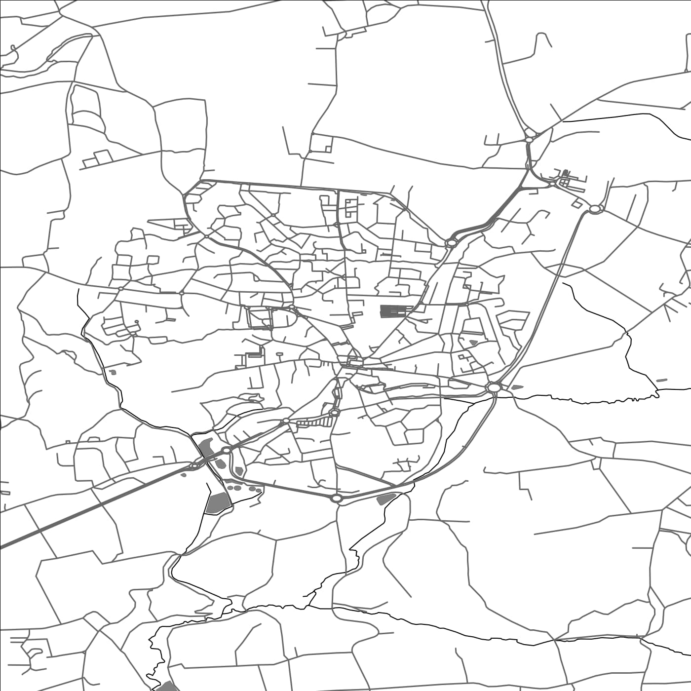 ROAD MAP OF GUIDEL, FRANCE BY MAPBAKES