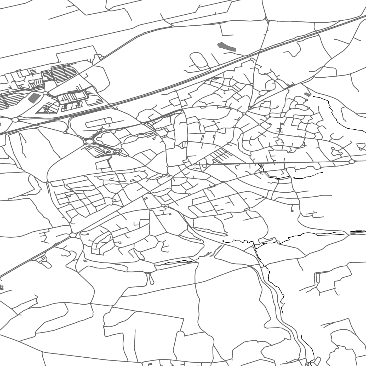 ROAD MAP OF GUIPAVAS, FRANCE BY MAPBAKES