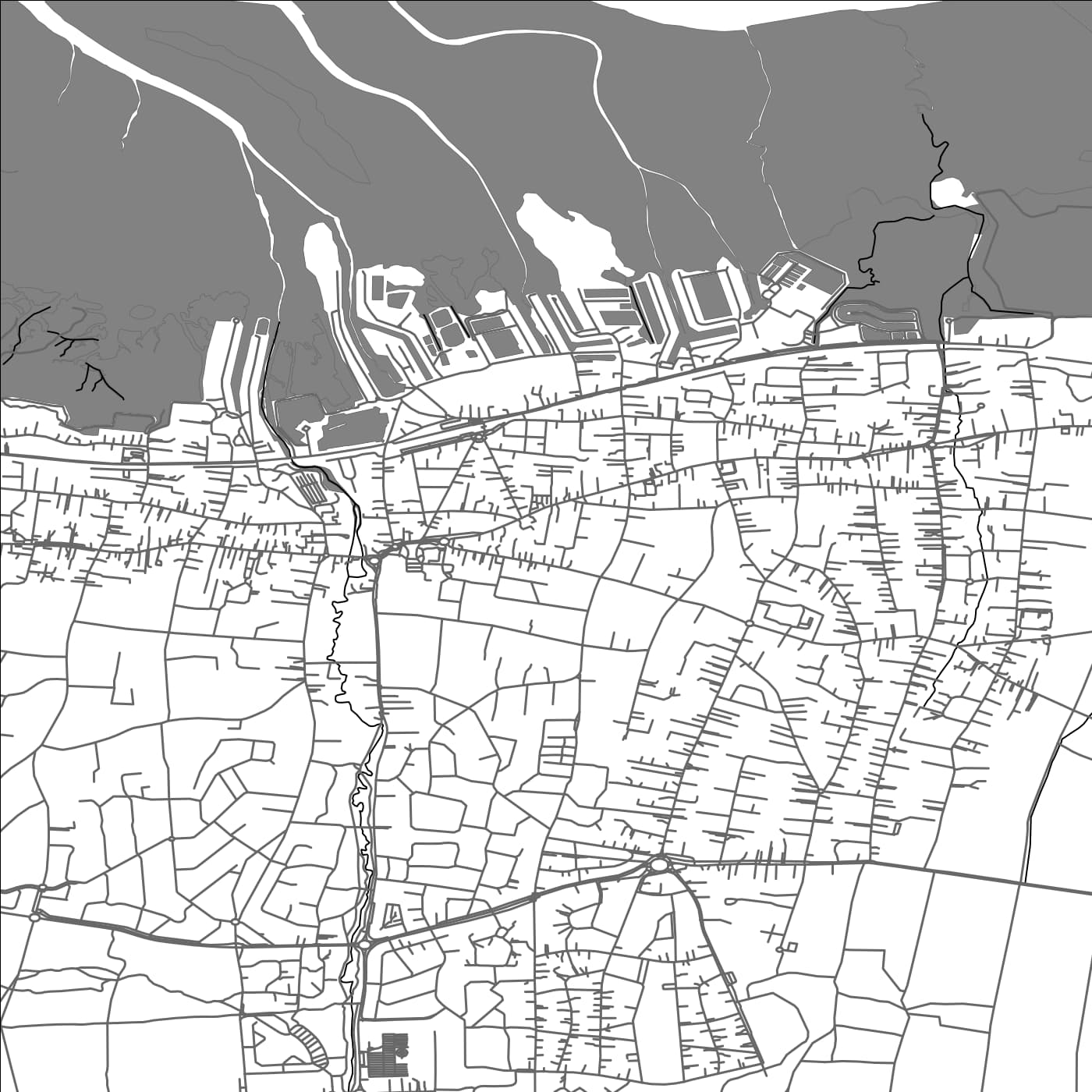 ROAD MAP OF GUJAN-MESTRAS, FRANCE BY MAPBAKES