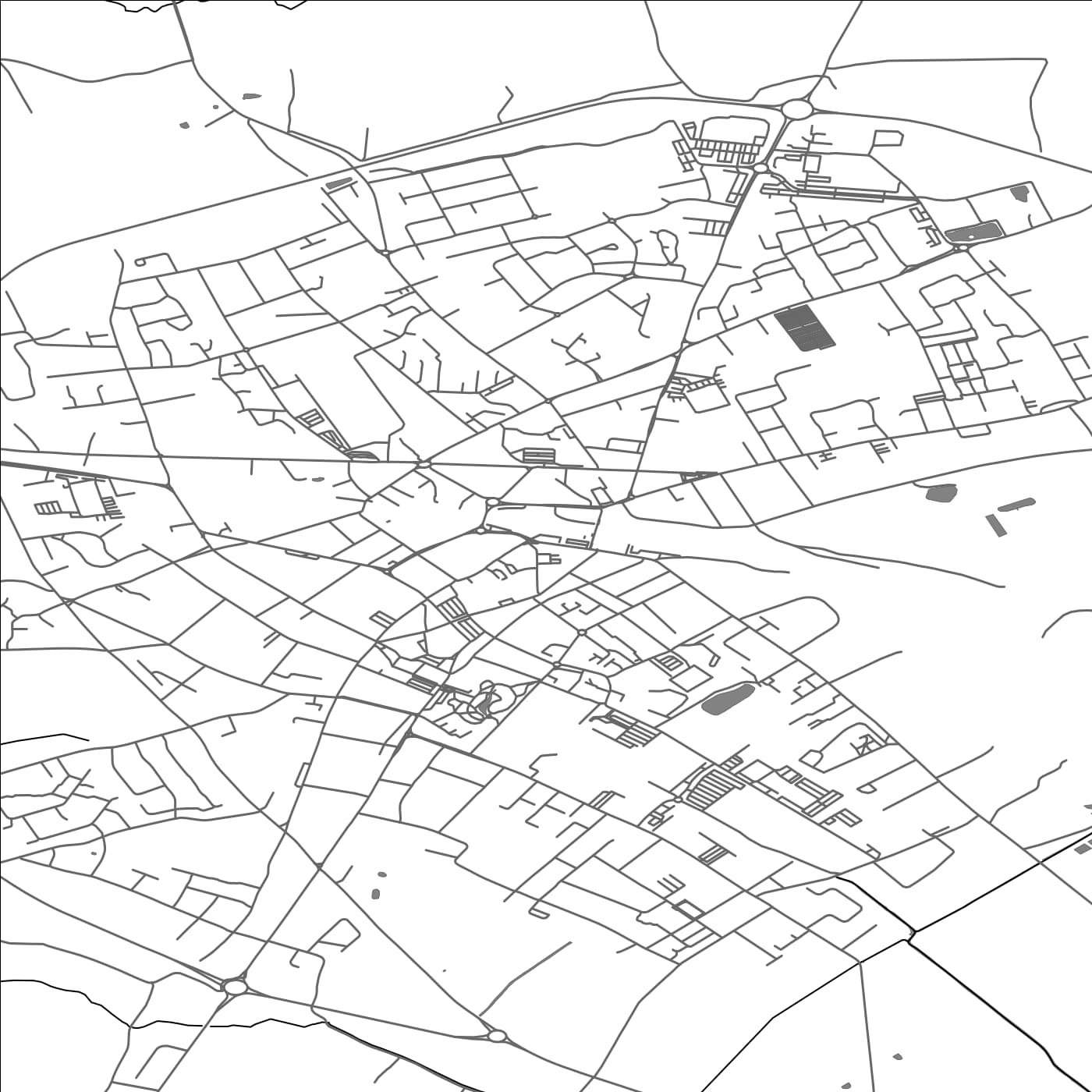 ROAD MAP OF HAZEBROUCK, FRANCE BY MAPBAKES