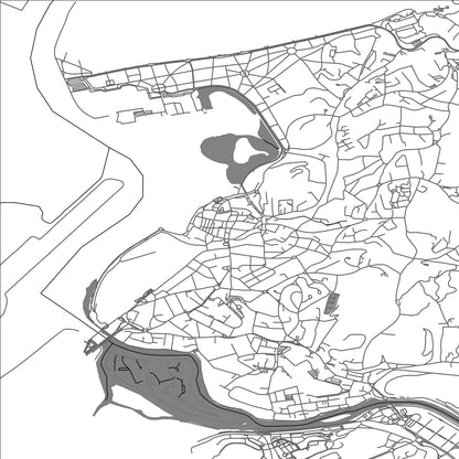 ROAD MAP OF HENDAYE, FRANCE BY MAPBAKES