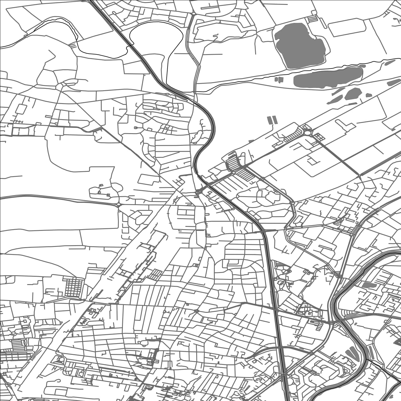 ROAD MAP OF HOENHEIM, FRANCE BY MAPBAKES