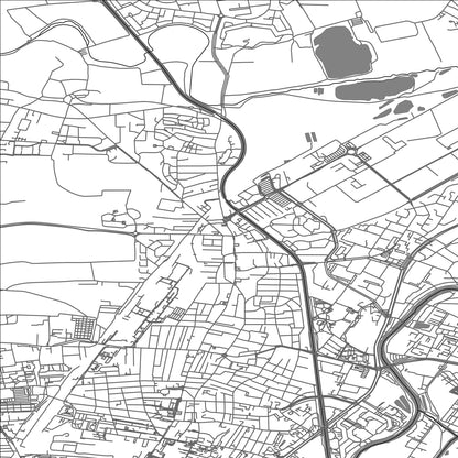 ROAD MAP OF HOENHEIM, FRANCE BY MAPBAKES