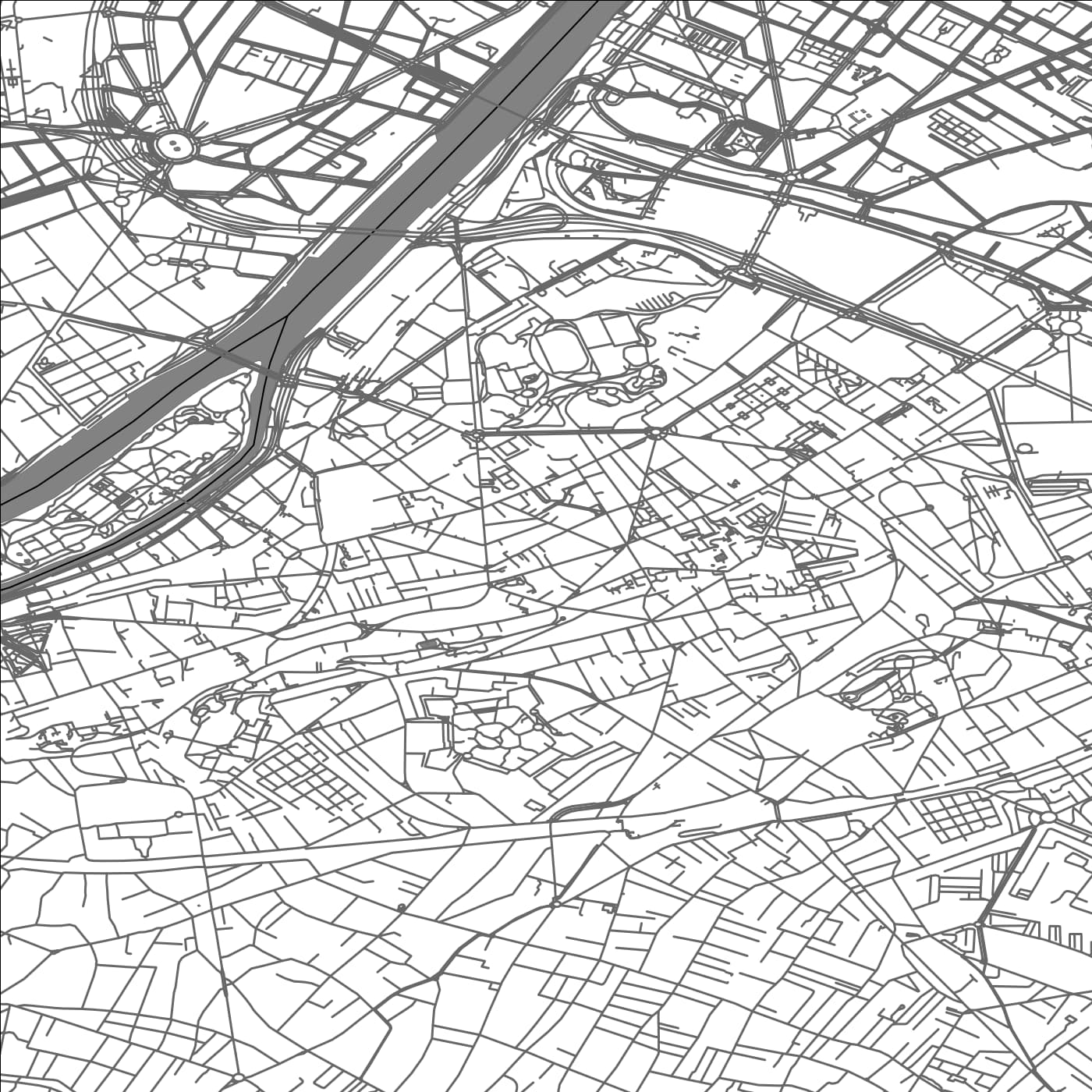 ROAD MAP OF ISSY-LES-MOULINEAUX, FRANCE BY MAPBAKES