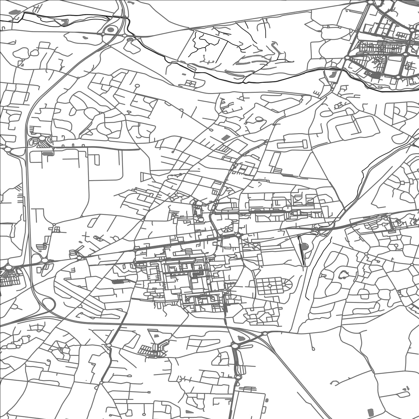 ROAD MAP OF JOUE-LES-TOURS, FRANCE BY MAPBAKES