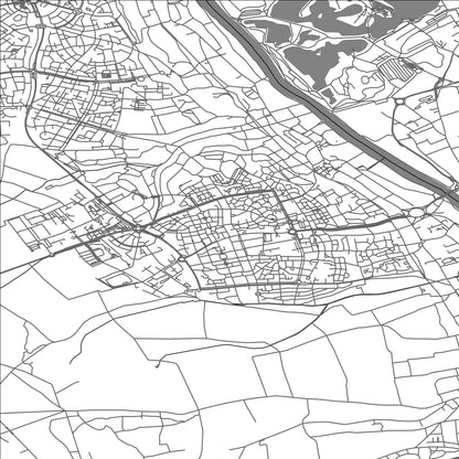 ROAD MAP OF JOUY-LE-MOUTIER, FRANCE BY MAPBAKES