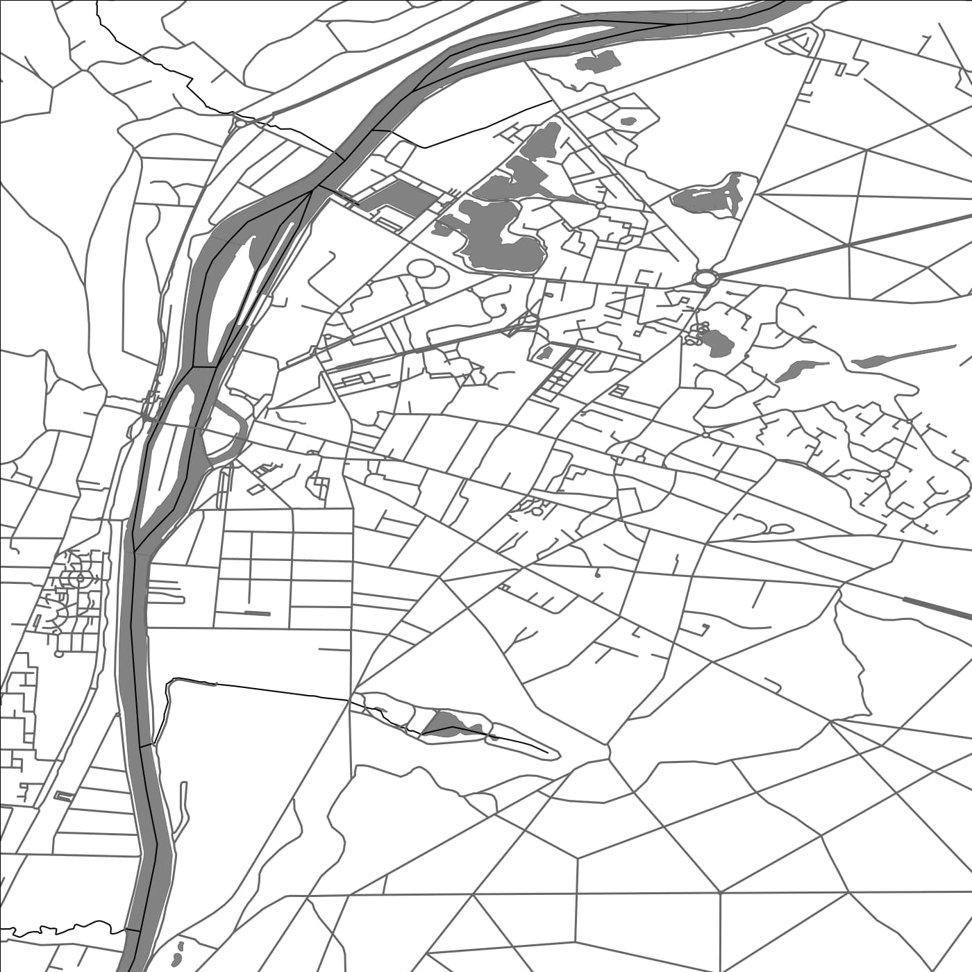 ROAD MAP OF L'ISLE-ADAM, FRANCE BY MAPBAKES