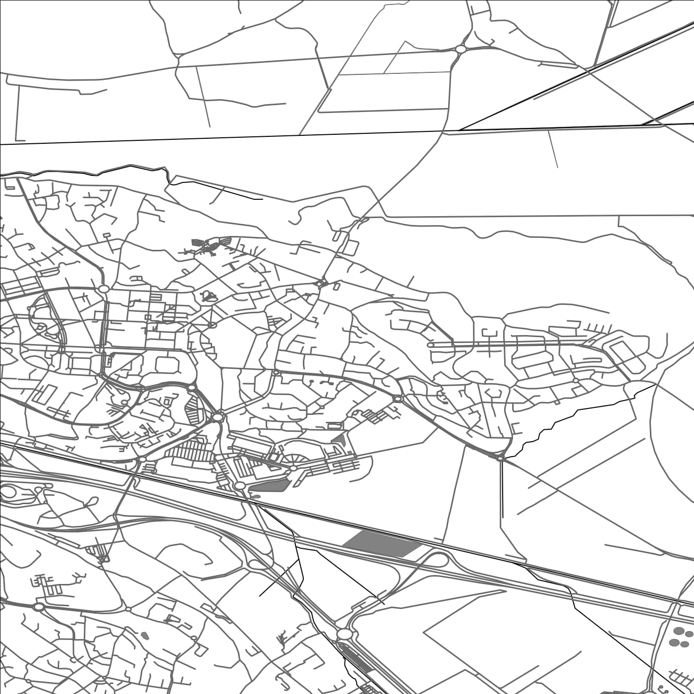 ROAD MAP OF L'ISLE-D'ABEAU, FRANCE BY MAPBAKES