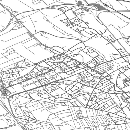 ROAD MAP OF LA CHAPELLE-SAINT-LUC, FRANCE BY MAPBAKES