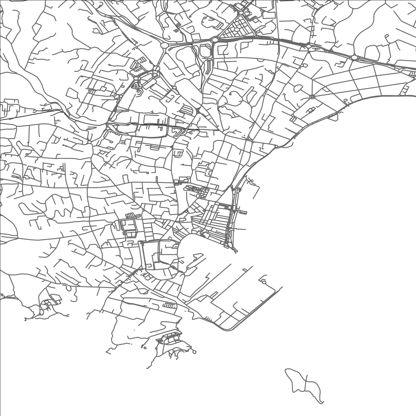 ROAD MAP OF LA CIOTAT, FRANCE BY MAPBAKES