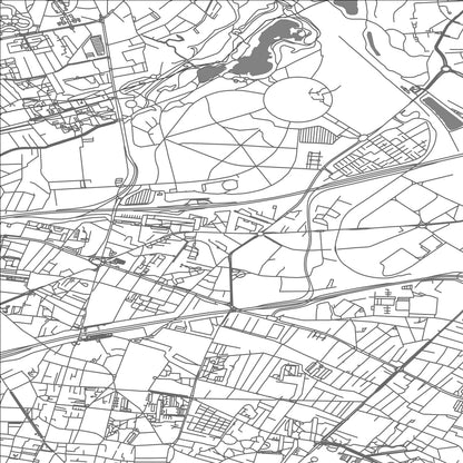 ROAD MAP OF LA COURNEUVE, FRANCE BY MAPBAKES