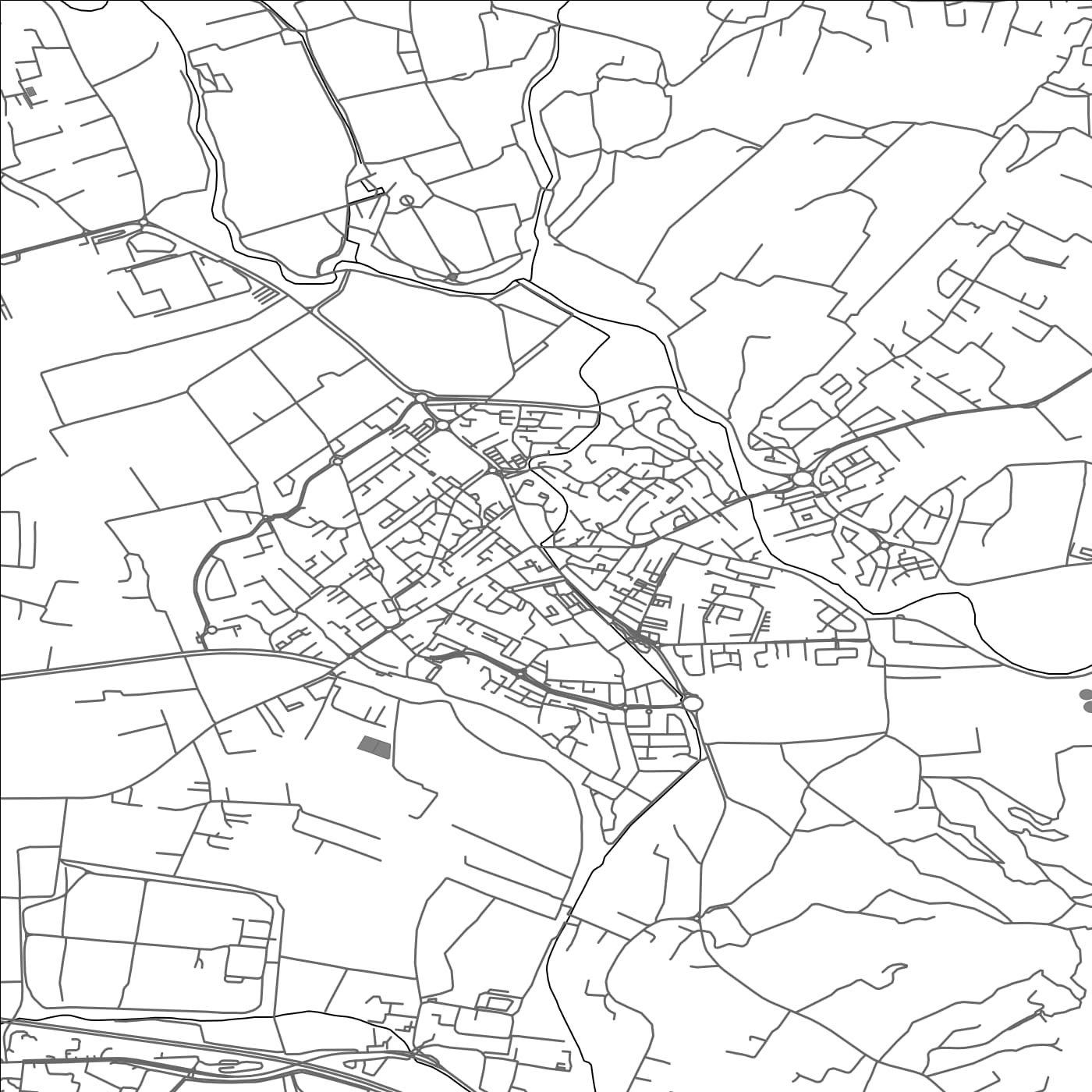 ROAD MAP OF LA CRAU, FRANCE BY MAPBAKES