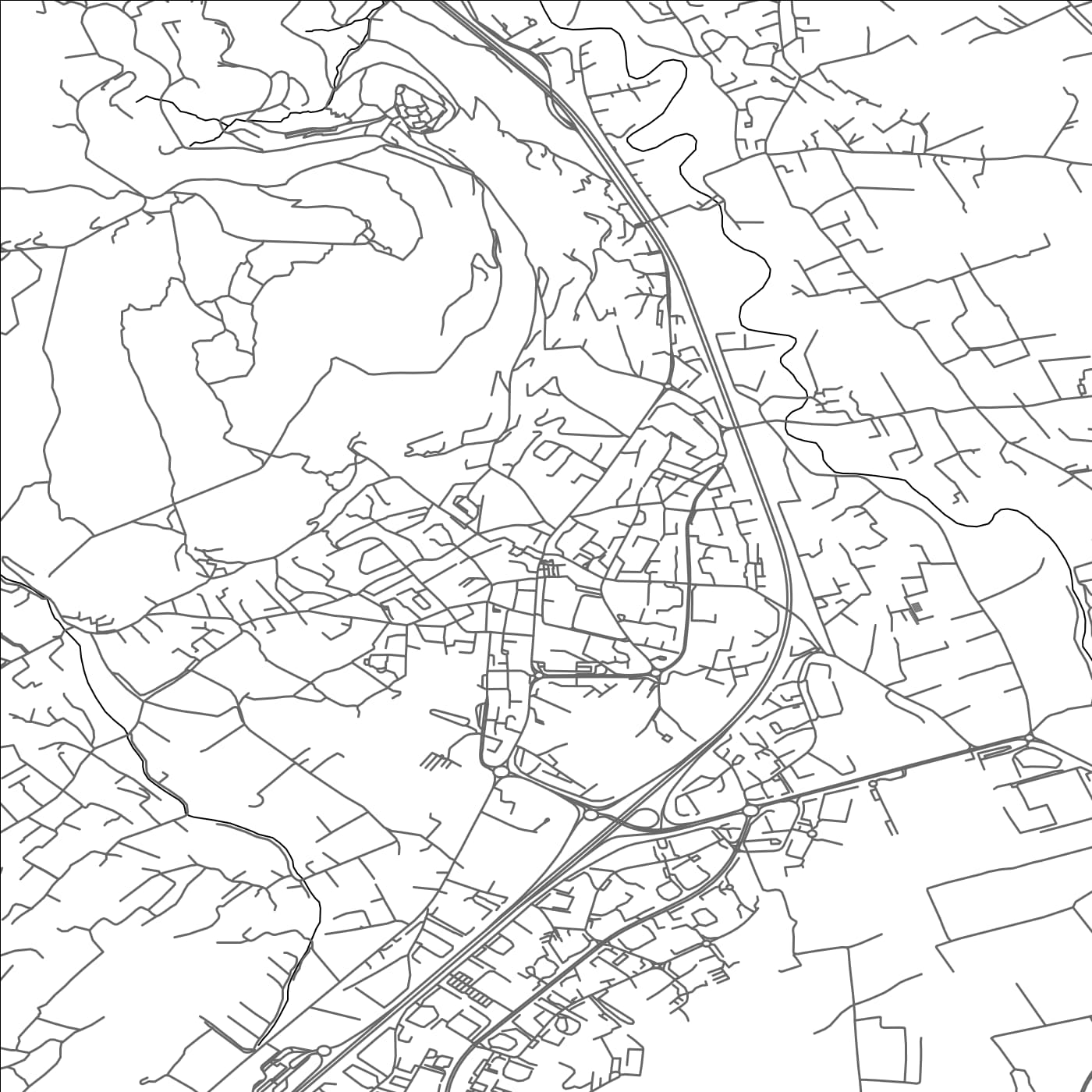 ROAD MAP OF LA FARLEDE, FRANCE BY MAPBAKES