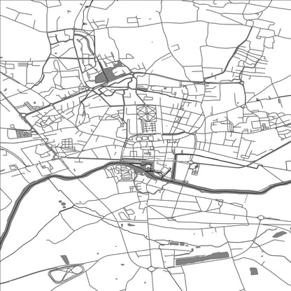 ROAD MAP OF LA FLECHE, FRANCE BY MAPBAKES