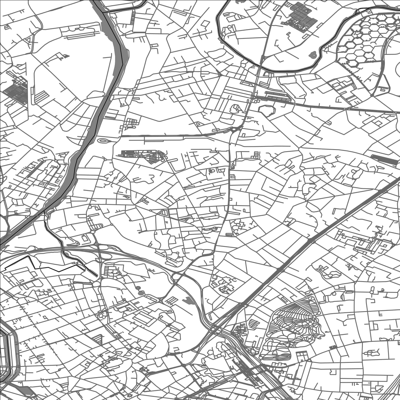 ROAD MAP OF LA MADELEINE, FRANCE BY MAPBAKES