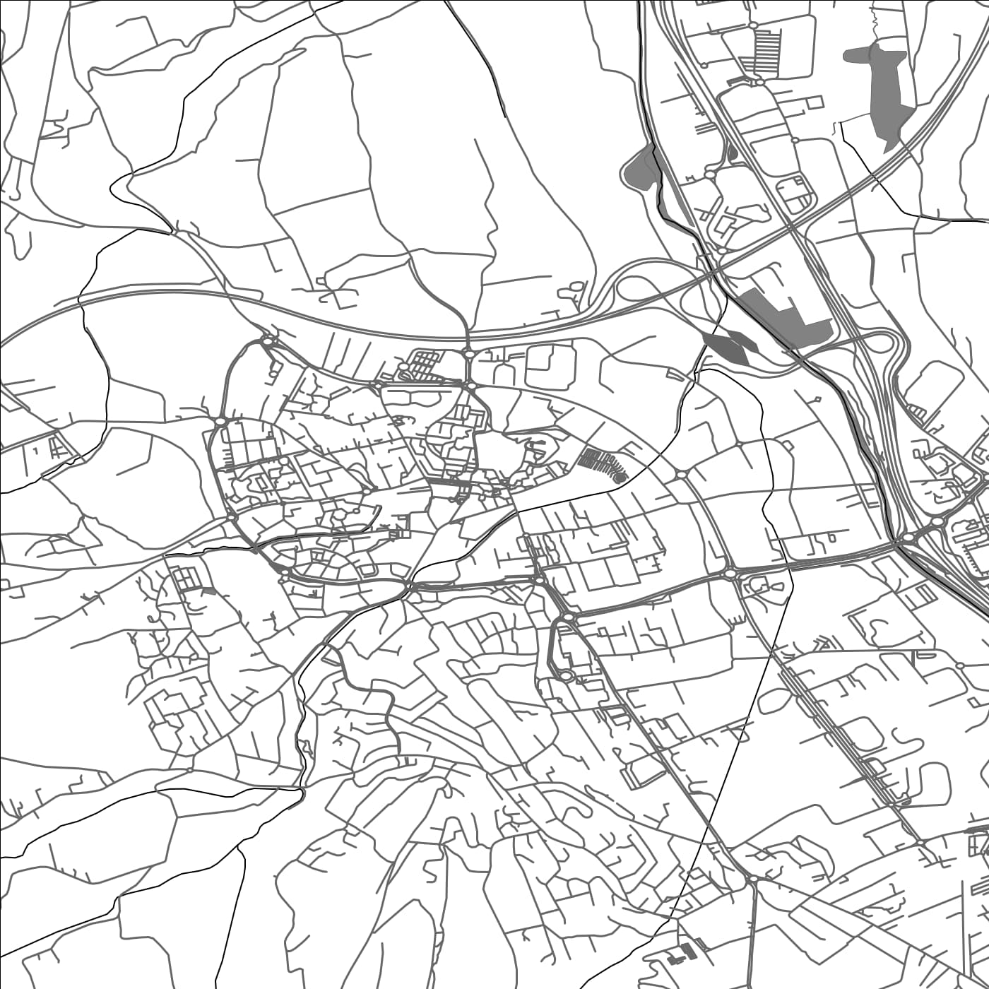 ROAD MAP OF LA MOTTE-SERVOLEX, FRANCE BY MAPBAKES