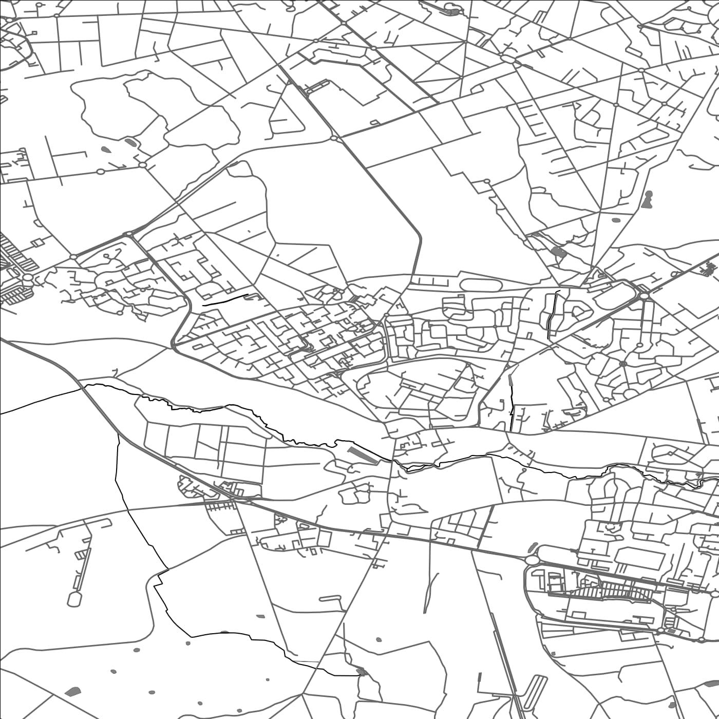 ROAD MAP OF LA QUEUE-EN-BRIE, FRANCE BY MAPBAKES