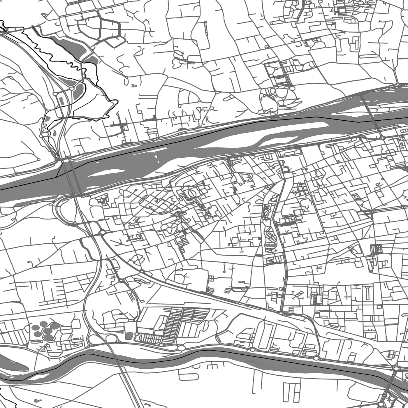 ROAD MAP OF LA RICHE, FRANCE BY MAPBAKES