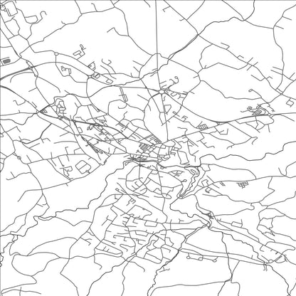 ROAD MAP OF LA ROCHE-SUR-FORON, FRANCE BY MAPBAKES