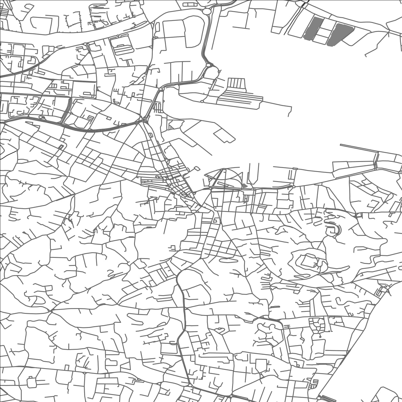 ROAD MAP OF LA SEYNE-SUR-MER, FRANCE BY MAPBAKES