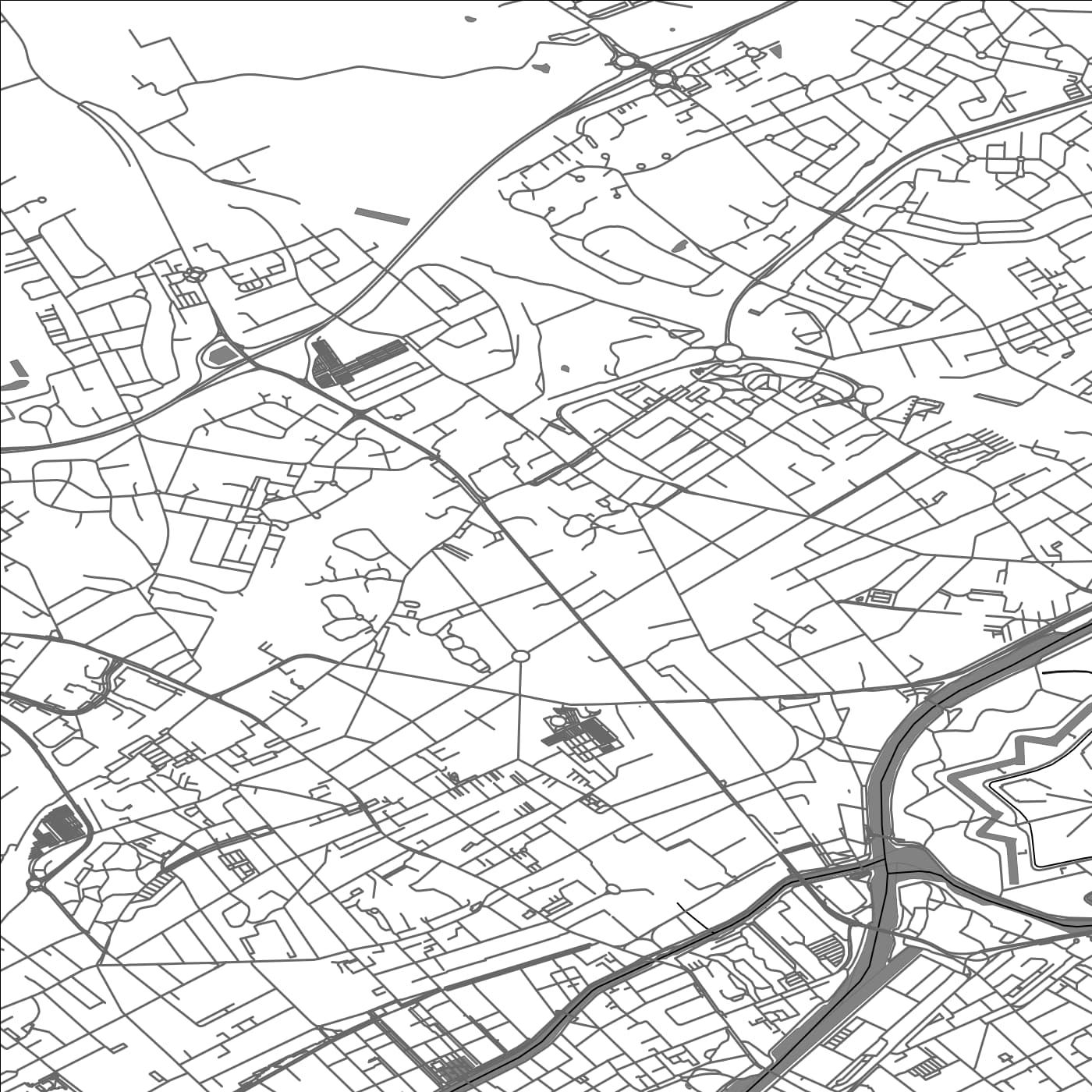 ROAD MAP OF LAMBERSART, FRANCE BY MAPBAKES