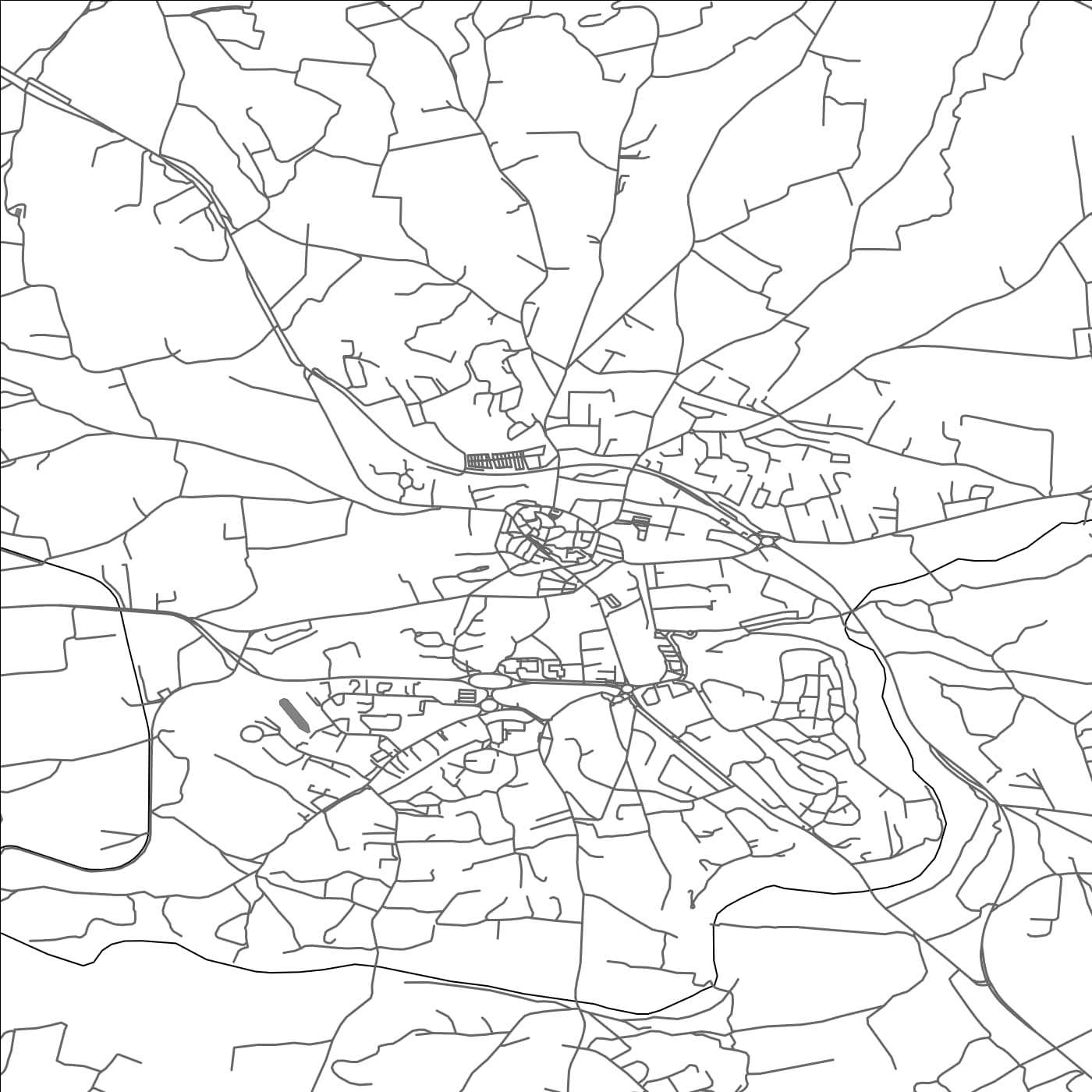 ROAD MAP OF LAMBESC, FRANCE BY MAPBAKES