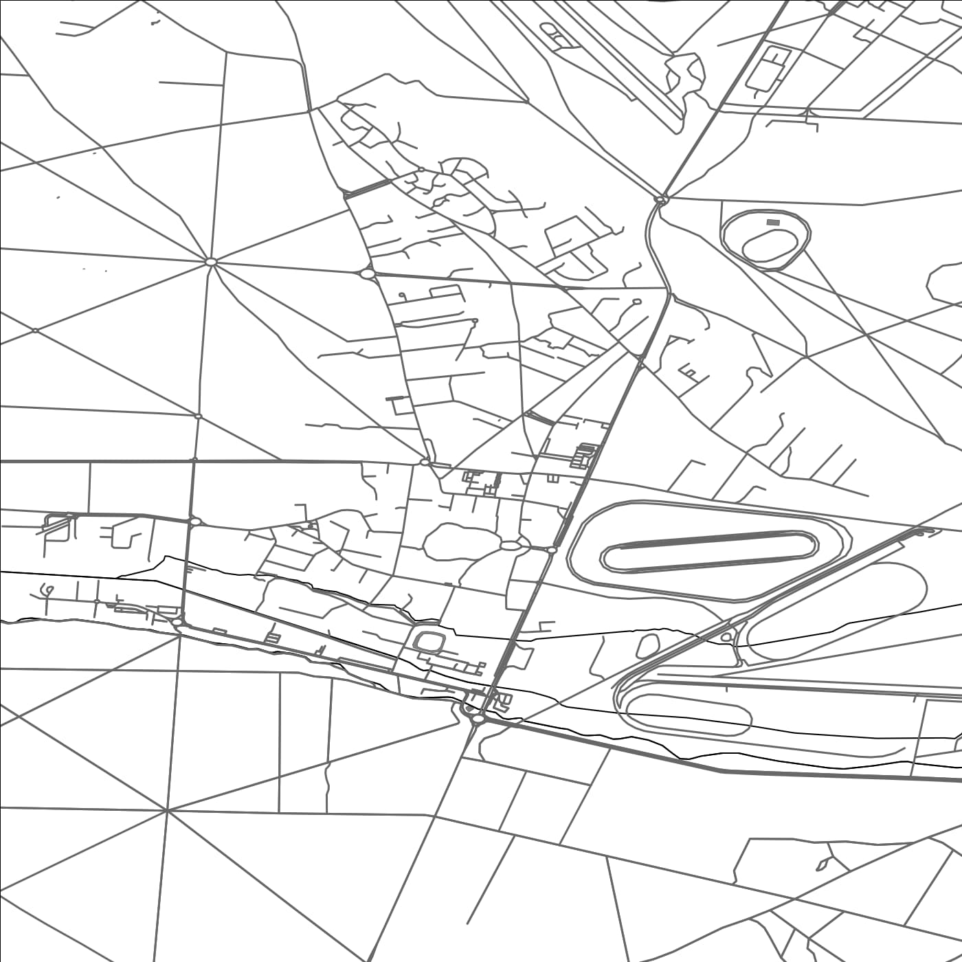 ROAD MAP OF LAMORLAYE, FRANCE BY MAPBAKES