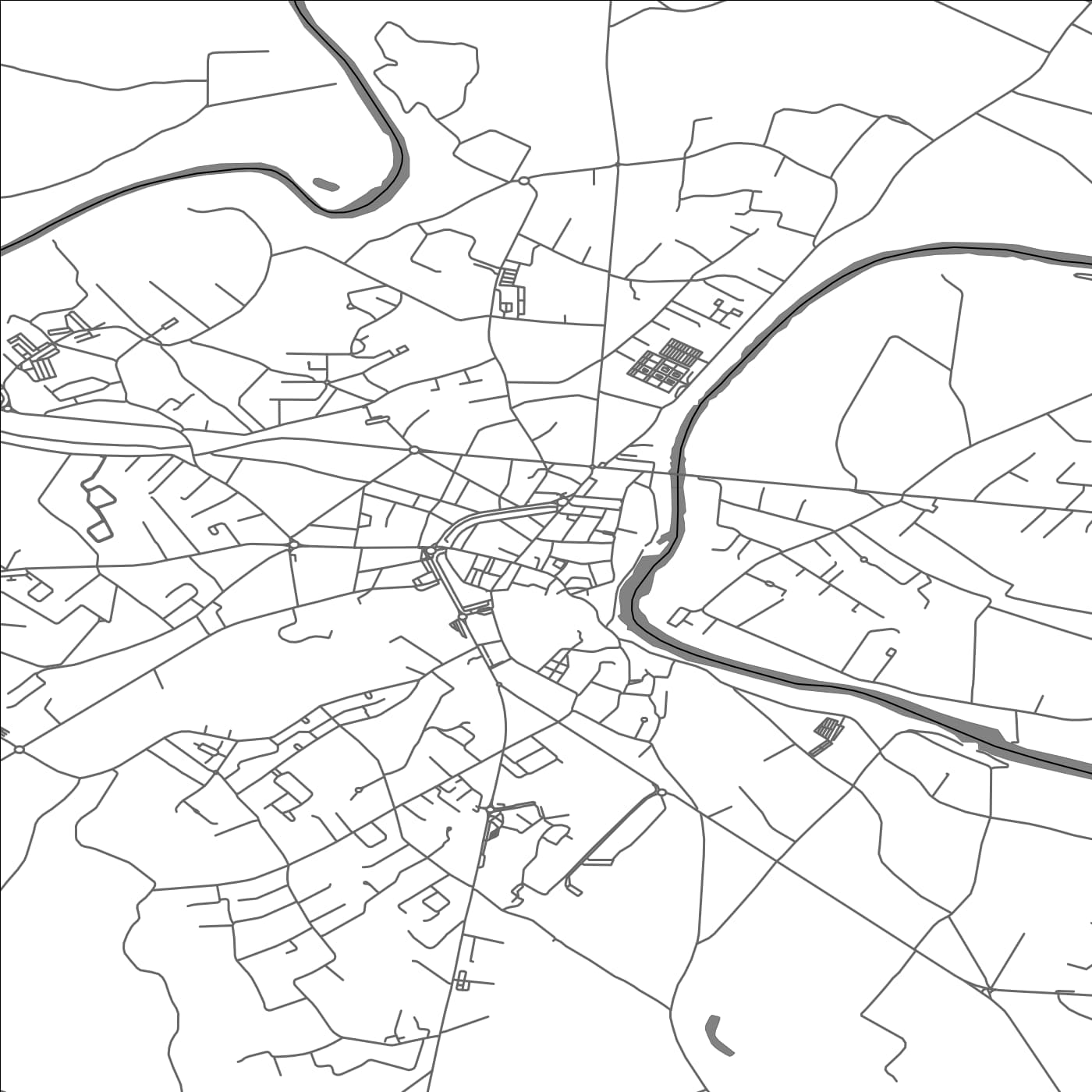 ROAD MAP OF LAVAUR, FRANCE BY MAPBAKES