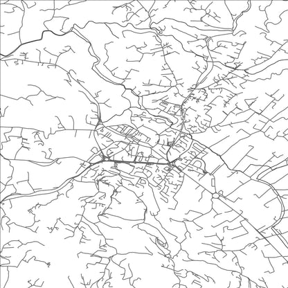 ROAD MAP OF LE BEAUSSET, FRANCE BY MAPBAKES