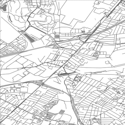 ROAD MAP OF LE BOURGET, FRANCE BY MAPBAKES