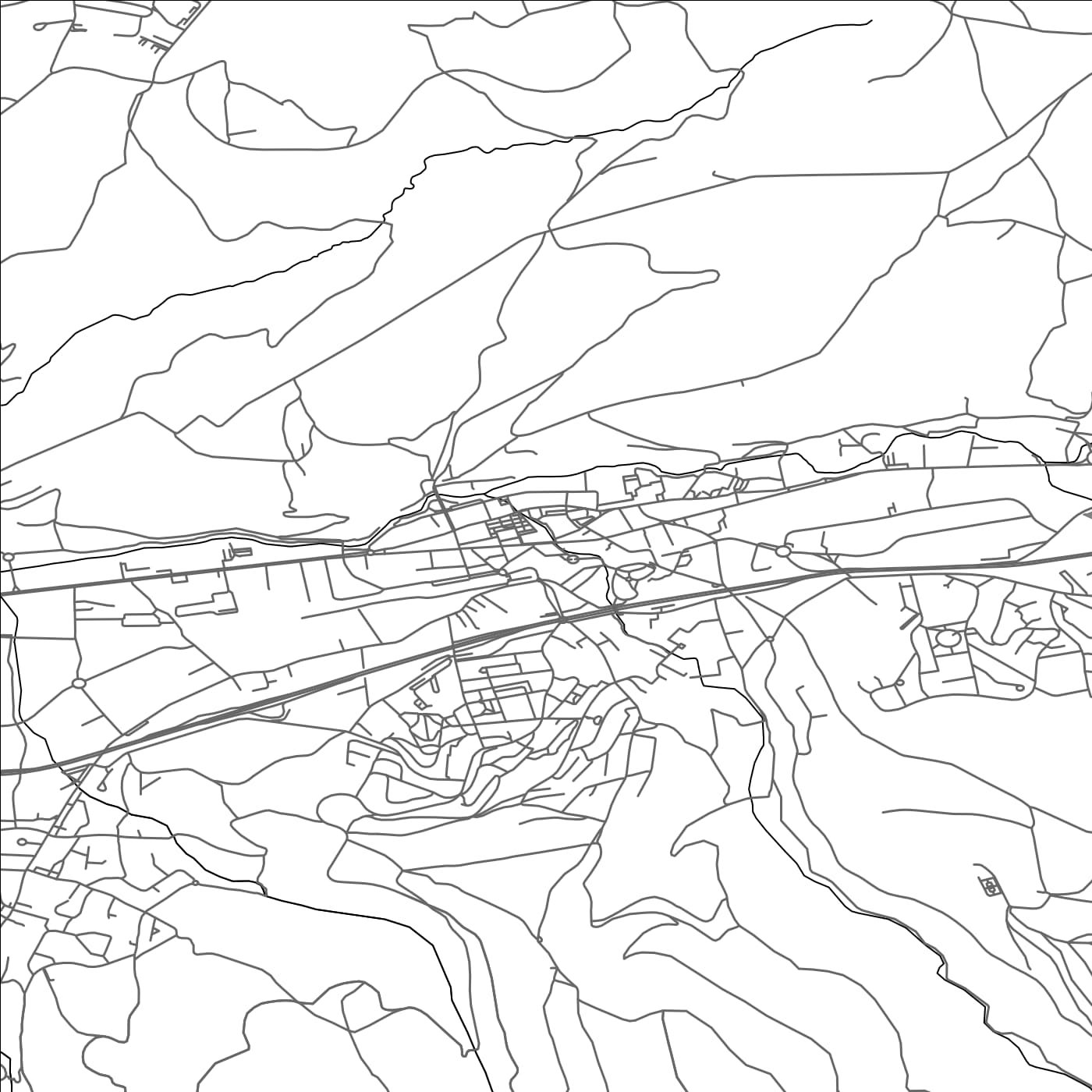 ROAD MAP OF LE CHAMBON-FEUGEROLLES, FRANCE BY MAPBAKES