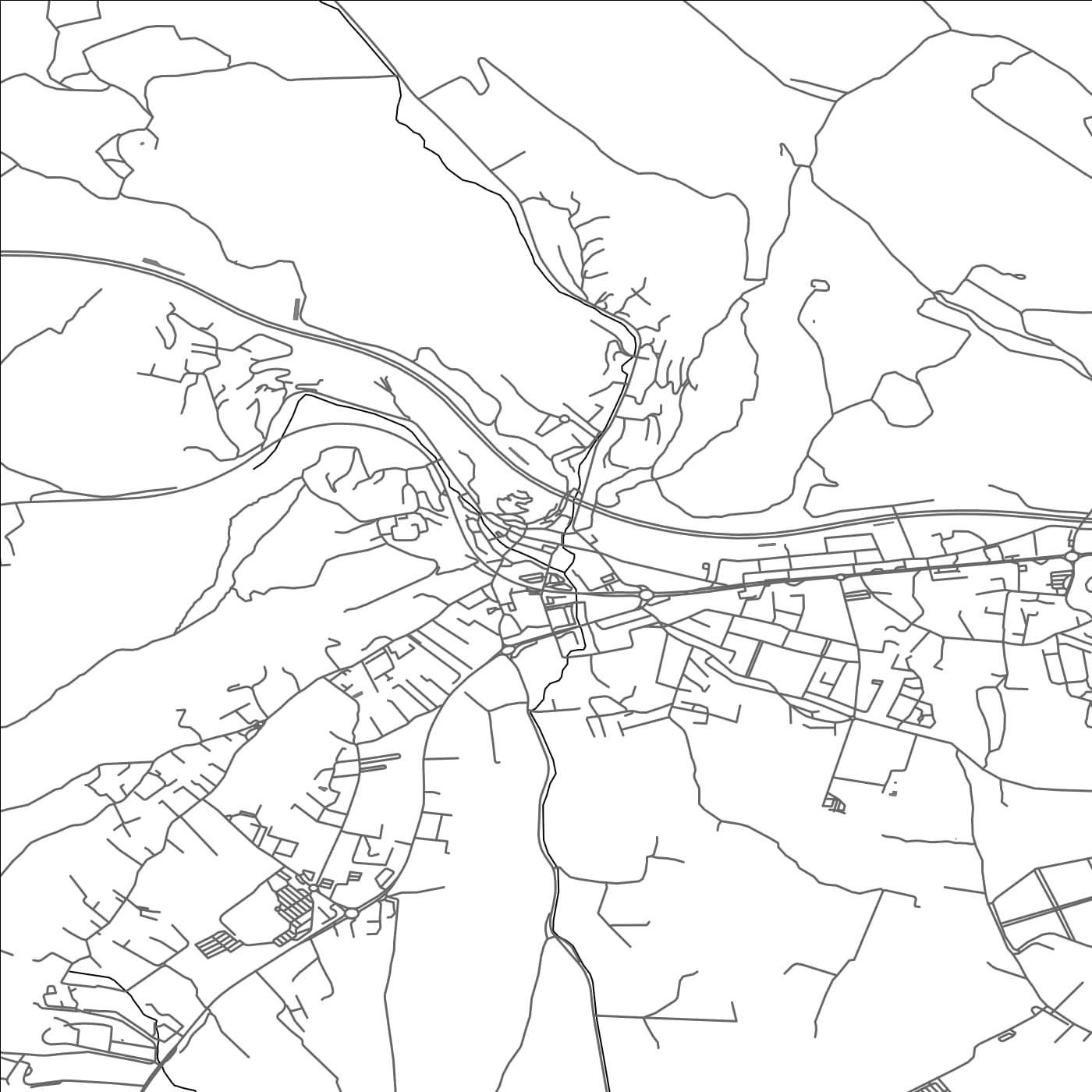 ROAD MAP OF LE LUC, FRANCE BY MAPBAKES