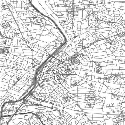 ROAD MAP OF LE MANS, FRANCE BY MAPBAKES