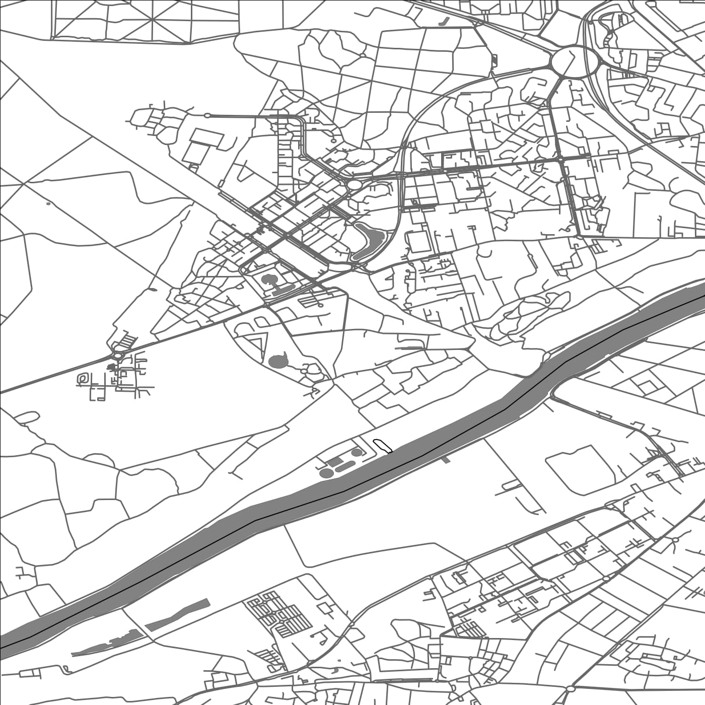 ROAD MAP OF LE MEE-SUR-SEINE, FRANCE BY MAPBAKES