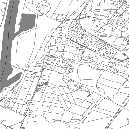 ROAD MAP OF LE PETIT-COURONNE, FRANCE BY MAPBAKES