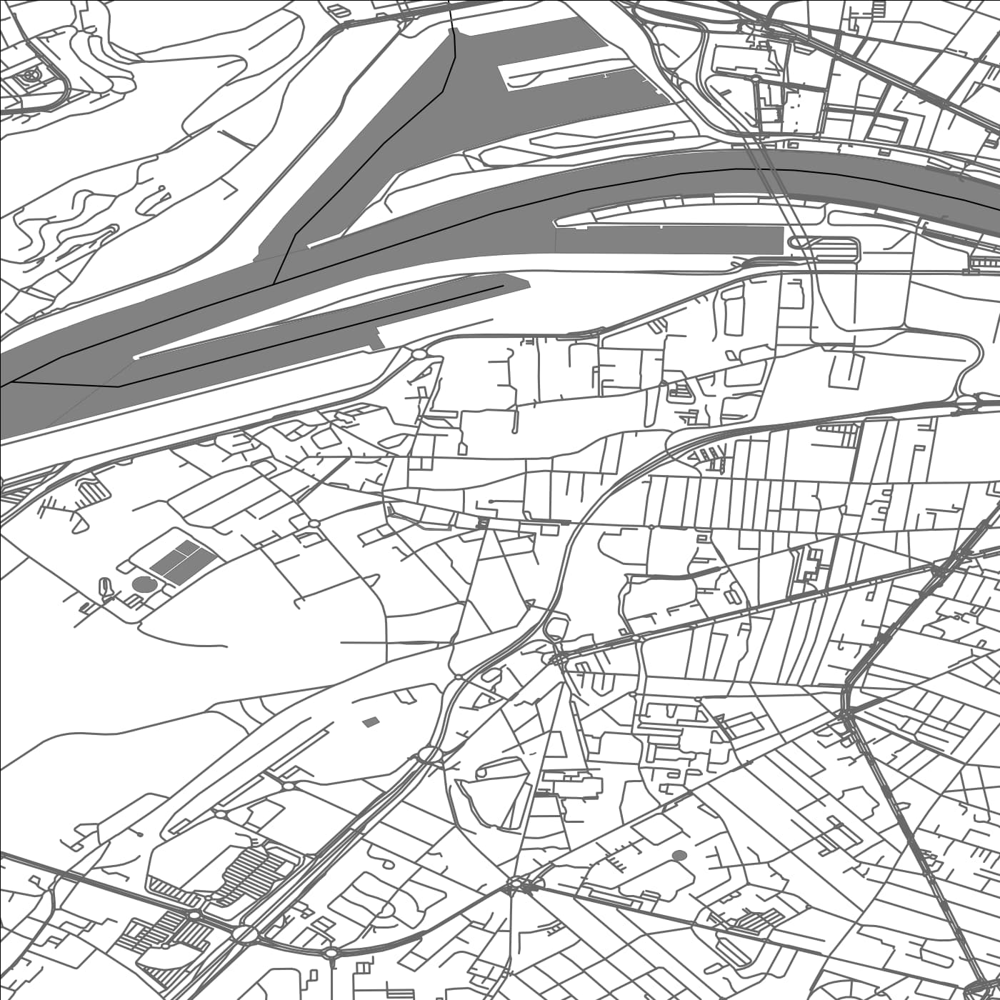 ROAD MAP OF LE PETIT-QUEVILLY, FRANCE BY MAPBAKES