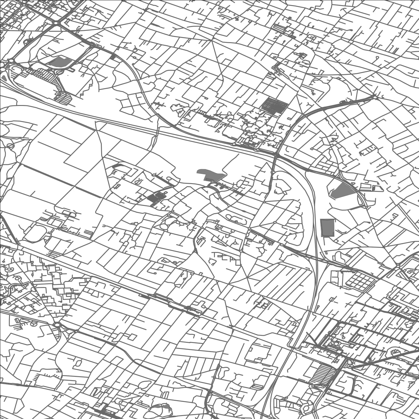 ROAD MAP OF LE PLESSIS-BOUCHARD, FRANCE BY MAPBAKES