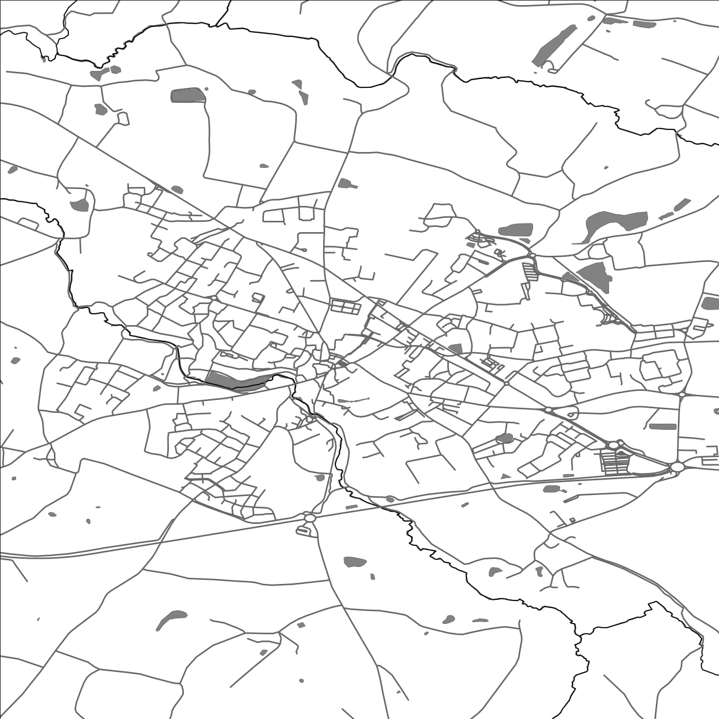 ROAD MAP OF LE POIRE-SUR-VIE, FRANCE BY MAPBAKES