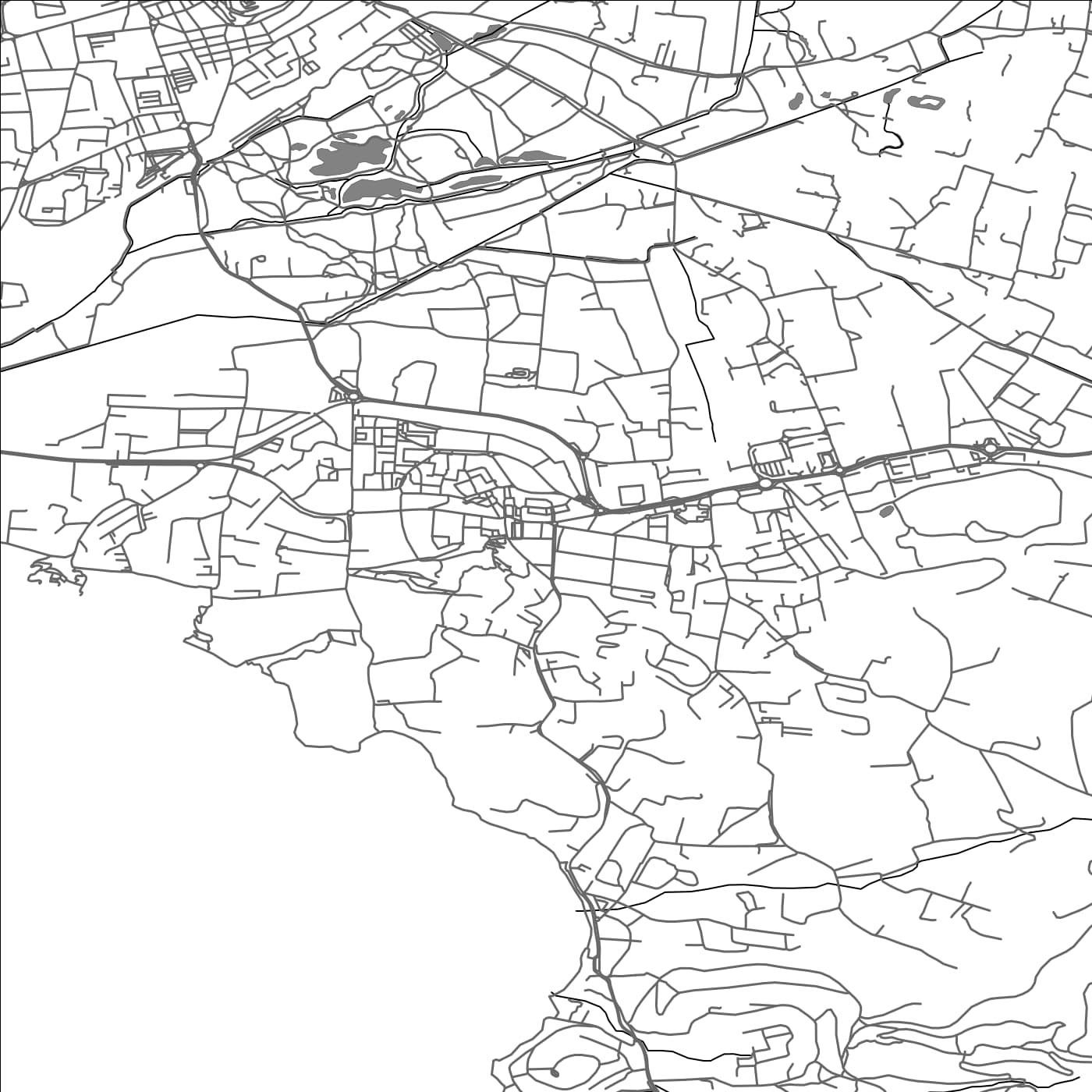 ROAD MAP OF LE PRADET, FRANCE BY MAPBAKES