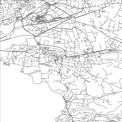 ROAD MAP OF LE PRADET, FRANCE BY MAPBAKES