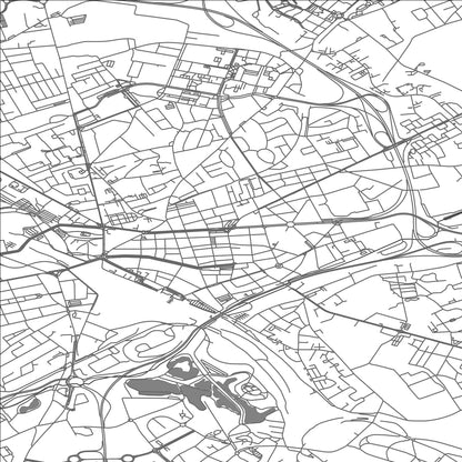 ROAD MAP OF LENS, FRANCE BY MAPBAKES