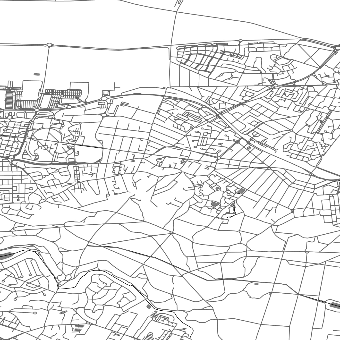 ROAD MAP OF LES CLAYES-SOUS-BOIS, FRANCE BY MAPBAKES