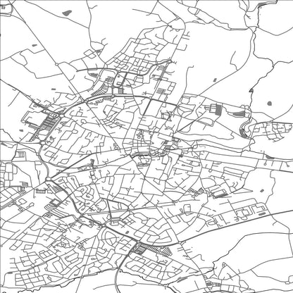 ROAD MAP OF LES HERBIERS, FRANCE BY MAPBAKES