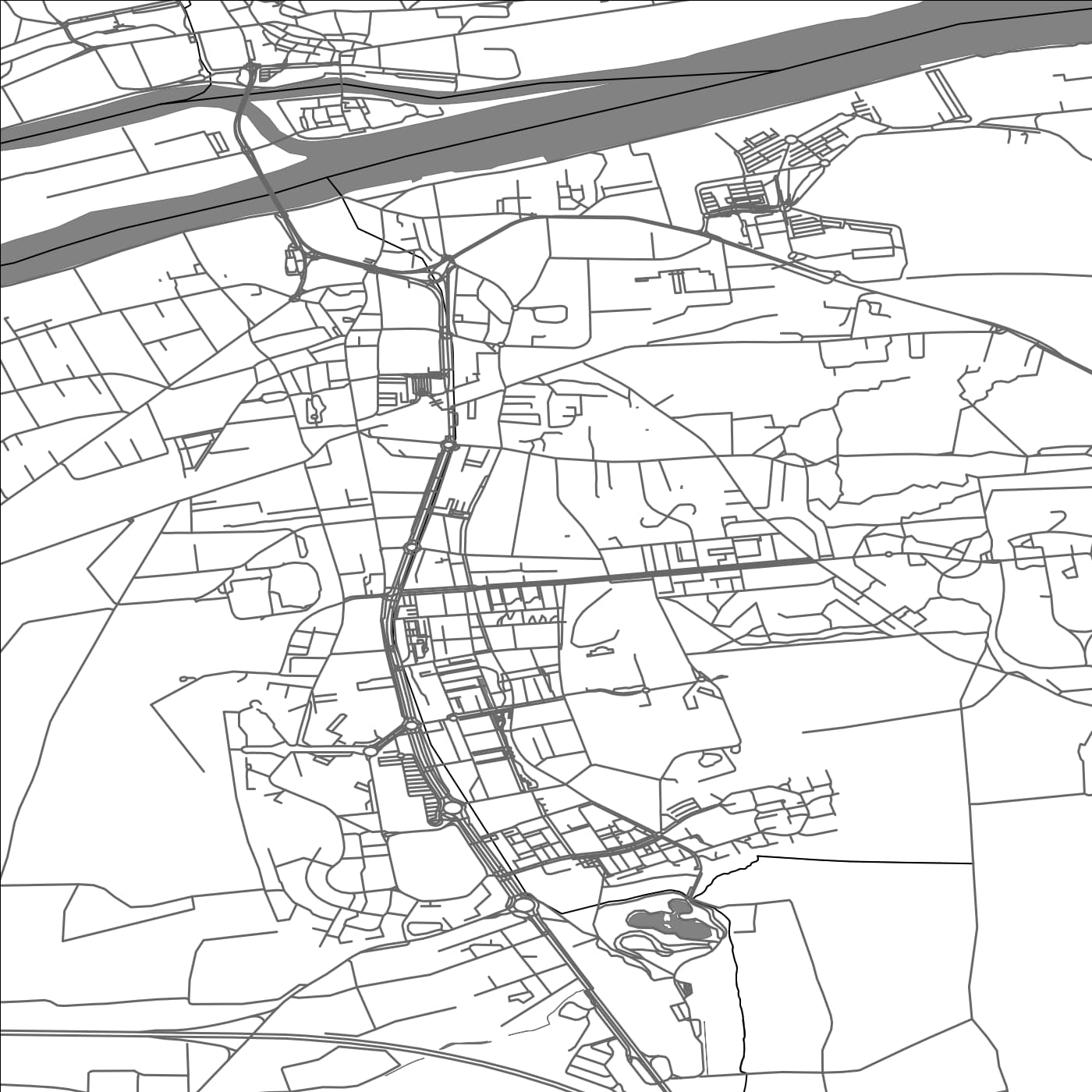 ROAD MAP OF LES MUREAUX, FRANCE BY MAPBAKES