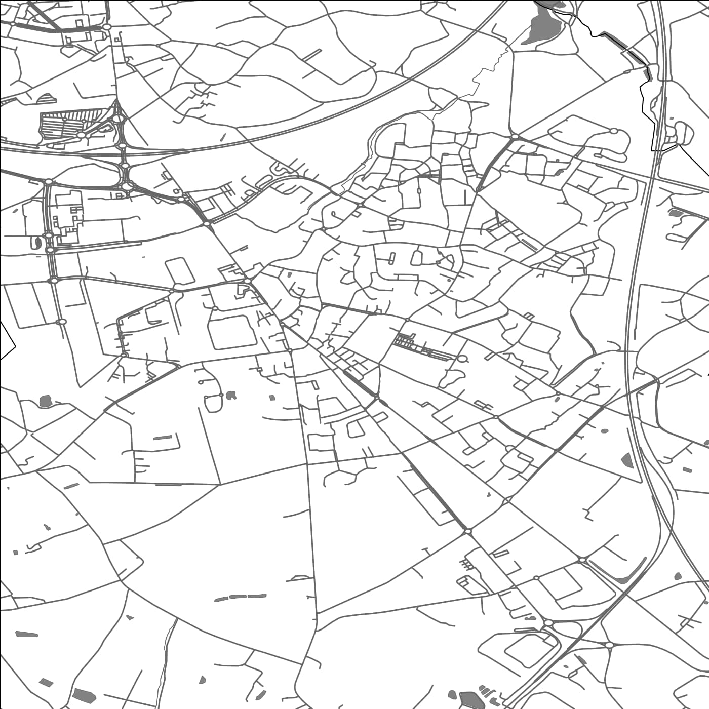 ROAD MAP OF LES SORINIERES, FRANCE BY MAPBAKES