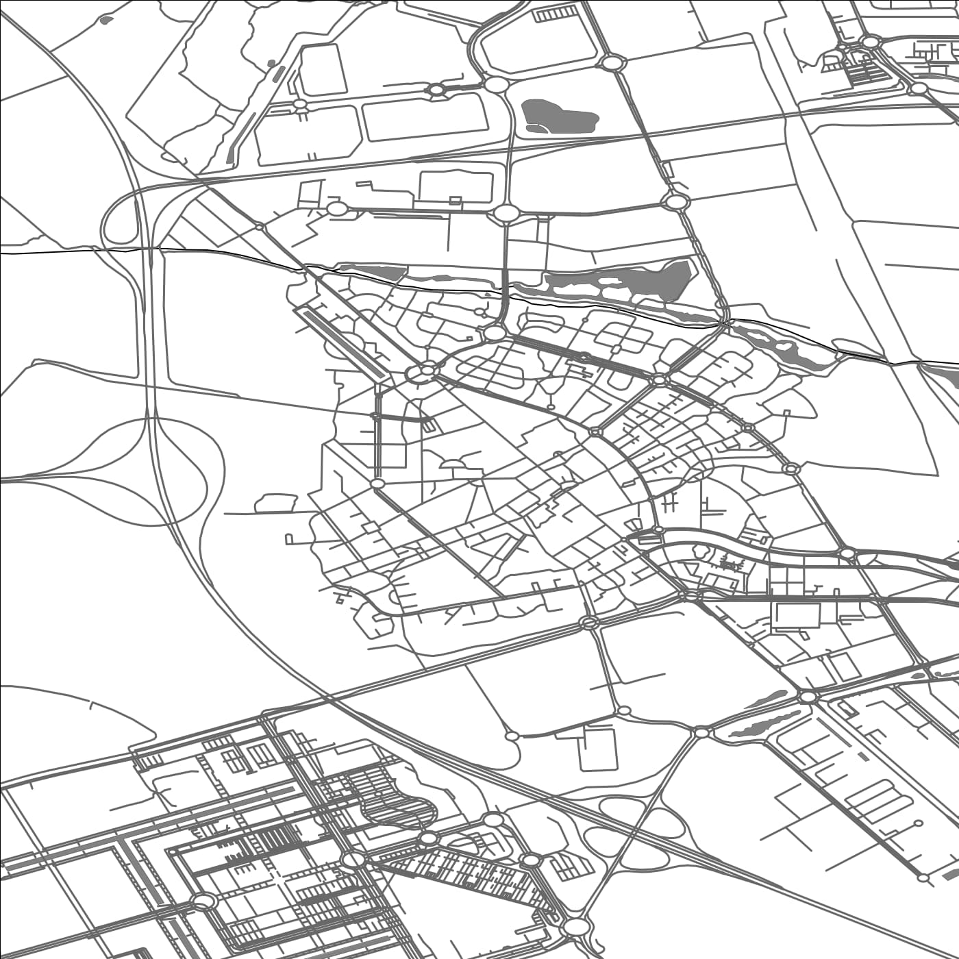 ROAD MAP OF LIEUSAINT, FRANCE BY MAPBAKES